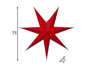 Täht Decorus, punane hind ja info | Peokaunistused | kaup24.ee