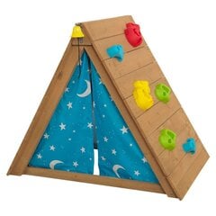 KidKraft деревянная игровая палатка со стенкой для скалолазания цена и информация | Детские игровые домики | kaup24.ee