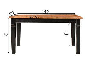 Обеденный стол Corsica 90x140 см цена и информация | Кухонные и обеденные столы | kaup24.ee