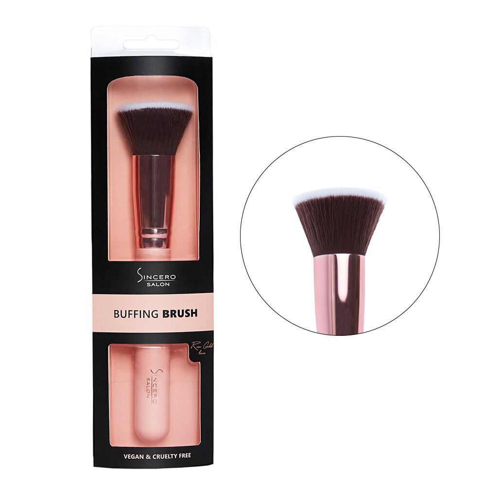 Meigipintsel SINCERO SALON Rose gold, 1 tk. цена и информация | Meigipintslid, -käsnad | kaup24.ee