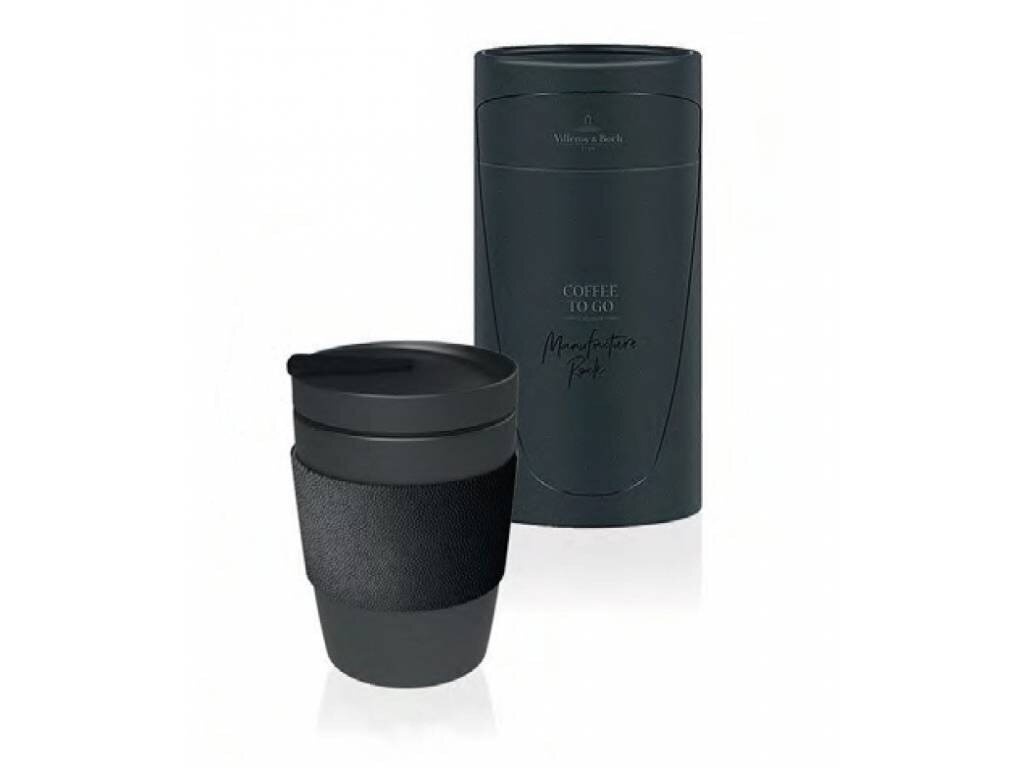Like by Villeroy & Boch kohvitops Coffee To Go Manufacture Rock 0,29l, Must hind ja info | Klaasid, tassid ja kannud | kaup24.ee