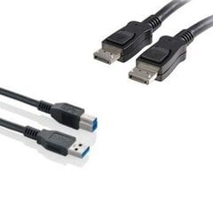 FUJITSU SHORT CABLES DP-DP & USB-A-USB-B hind ja info | Kaablid ja juhtmed | kaup24.ee