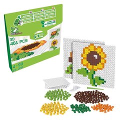 BB Pixel мозайка- Сделайте цветок или черепаху (461 шт) цена и информация | Конструкторы и кубики | kaup24.ee