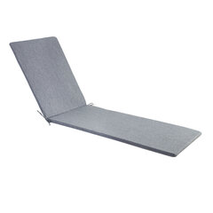 Покрытие для шезлонга SIMPLE GREY 55x195x3cm, серый, 100%полиэстер, ткань 757 цена и информация | Подушки, наволочки, чехлы | kaup24.ee