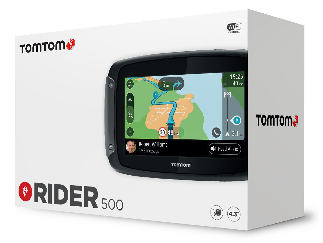 GPS-seade mootorrattale TomTom Rider 500, EU45. цена и информация | GPS seadmed | kaup24.ee