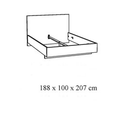 Voodi Helga 180x200 cm hind ja info | Voodid | kaup24.ee