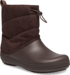 Crocs™ женская повседневная обувь Crocband Puff Boot Women's, коричневый 891054391 цена и информация | Женские сапоги | kaup24.ee