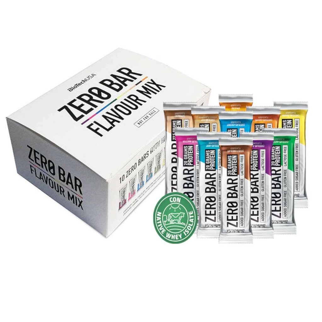 Valgubatoonid BioTech USA KIT Zero Bar Flavour Mix 10x50g hind ja info | Batoonid | kaup24.ee