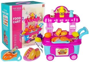 Mängu kiirtoidupood koos tarvikutega "Food Cart" цена и информация | Игрушки для девочек | kaup24.ee