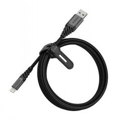 OTTERBOX CABLE USB A-LIGHTNING, 2M, BLACK цена и информация | Кабели и провода | kaup24.ee