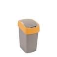 Prügikast Curver Flip Bin 25l, hall/oranž