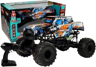 Maastur 4x4 kaugjuhtimispuldiga 1:6, oranž, 6+ aastat hind ja info | Poiste mänguasjad | kaup24.ee