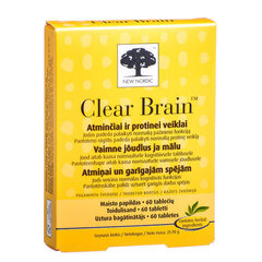 Таблетки NEW NORDIC CLEAR BRAIN, 60 шт. цена и информация | Витамины, пищевые добавки, препараты для хорошего самочувствия | kaup24.ee