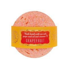 Бурлящий шарик для ванной «Grapefruit» с морской солью и маслом виноградной косточки, Saules Fabrika, 145 гр. цена и информация | Масла, гели для душа | kaup24.ee