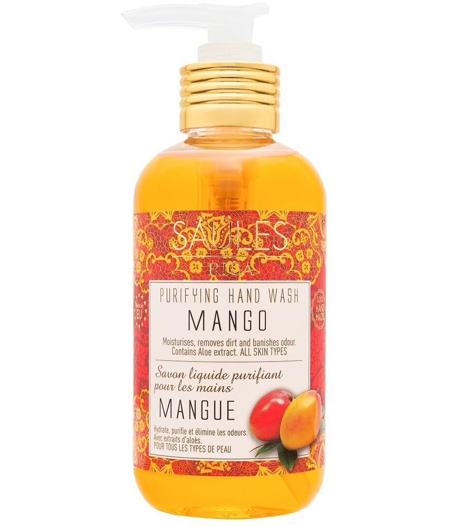 Vedelseep kätele Mango Saules Fabrika 200 ml цена и информация | Seebid | kaup24.ee