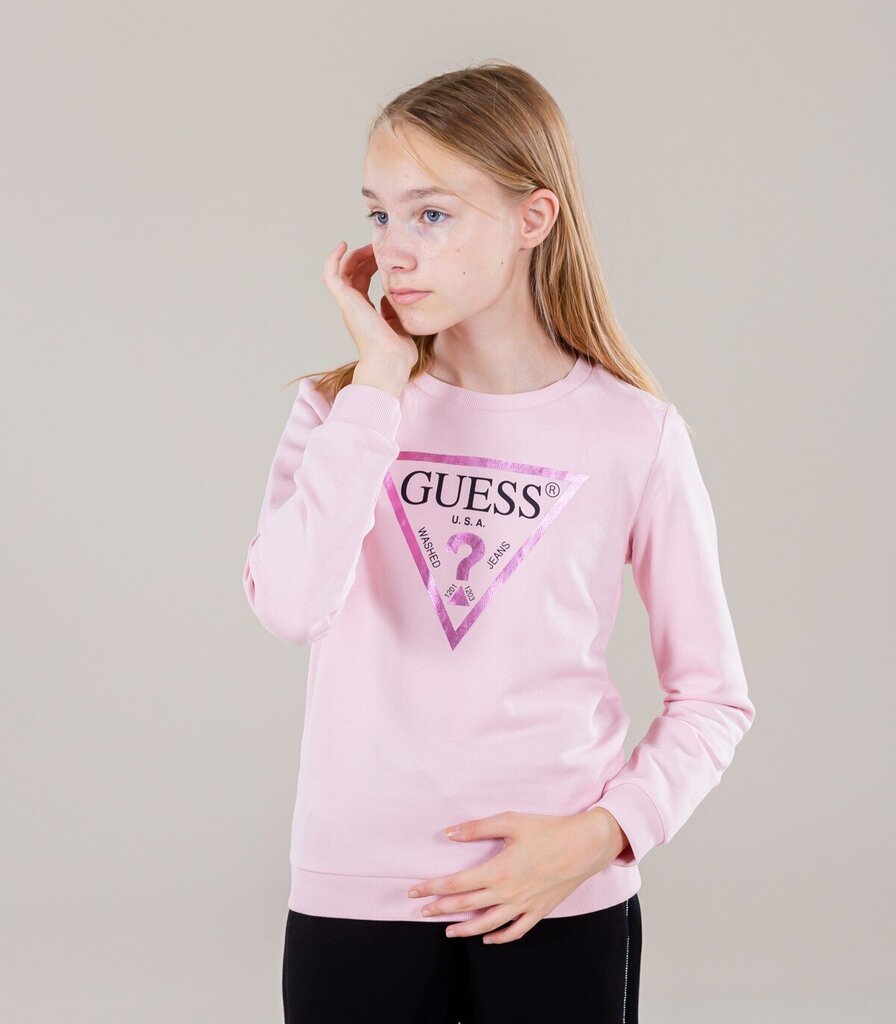 Laste dressipluus Guess J74Q10*G600, roosa / lilla 7620207264253 hind ja info | Tüdrukute kampsunid, vestid ja jakid | kaup24.ee