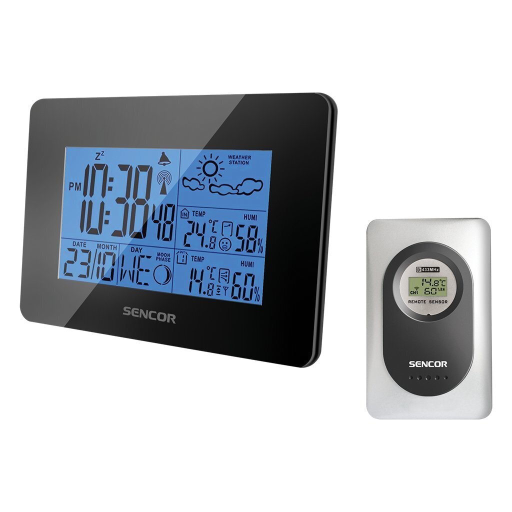 Stacja pogody Sencor SWS 50B Weather Station with Wireless Thermometer and Hygrometer hind ja info | Ilmajaamad, termomeetrid | kaup24.ee