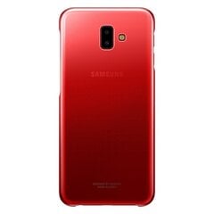 Samsung J6 plus EF-AJ610CR Gradation Clear Cover красный цена и информация | Чехлы для телефонов | kaup24.ee