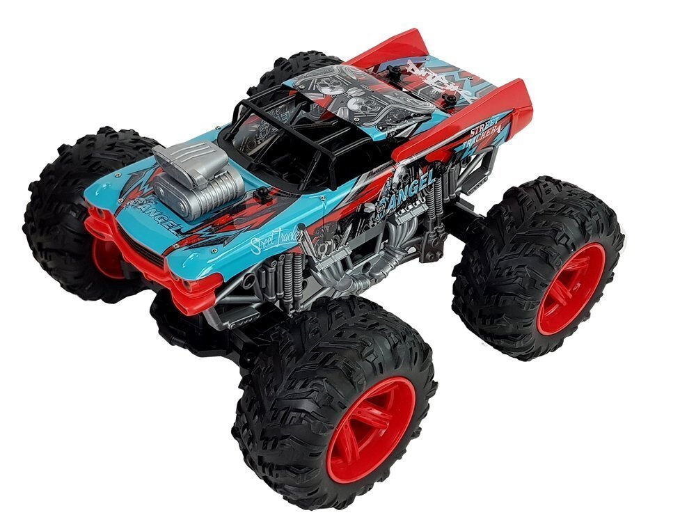 Kaugjuhitav auto suurte ratastega 1:14, punane hind ja info | Poiste mänguasjad | kaup24.ee