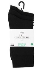 Мужские носки из органического хлопка Clark Crown 2152, 3 пары, черные цена и информация | Meeste sokid | kaup24.ee