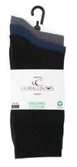 Meeste orgaanilisest puuvillast sokid Clark Crown 2152, 3 paari, erinevad värvid hind ja info | Meeste sokid | kaup24.ee