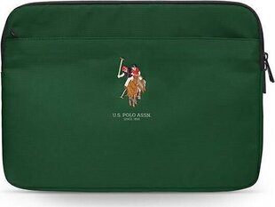 U.S. Polo Assn Green чехол для компьютера, 13'' (~33 см) цена и информация | Рюкзаки, сумки, чехлы для компьютеров | kaup24.ee