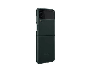 Samsung Galaxy Z Flip3 nahast ümbris roheline EF-VF711LGEGWW цена и информация | Чехлы для телефонов | kaup24.ee