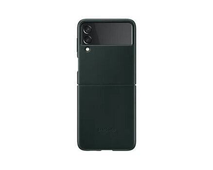 Samsung Galaxy Z Flip3 nahast ümbris roheline EF-VF711LGEGWW hind ja info | Telefoni kaaned, ümbrised | kaup24.ee