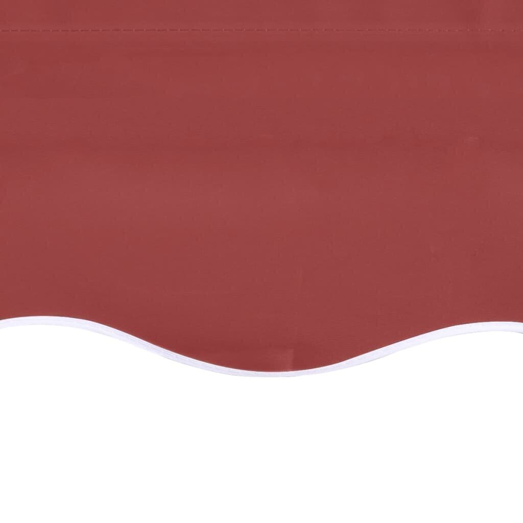 Pakaitinis audinys markizei, 4,5x3,5 m, raudonos spalvos, hind ja info | Päikesevarjud, markiisid ja alused | kaup24.ee
