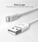 Usams U-TURN Universal Silicone Apple Lightning (MD818ZM/A) USB Data & Charger Cable 1m White цена и информация | Mobiiltelefonide kaablid | kaup24.ee