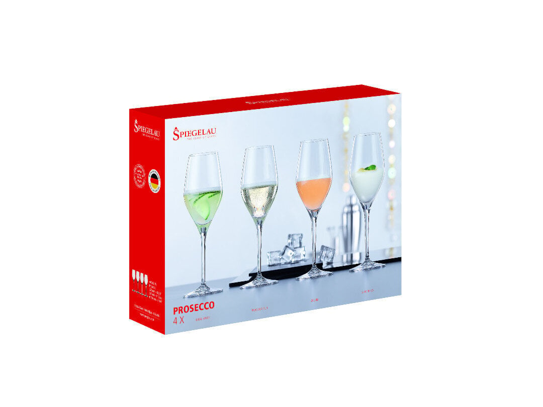Spiegelau Prosecco klaaside komplekt, 4 tk hind ja info | Klaasid, tassid ja kannud | kaup24.ee