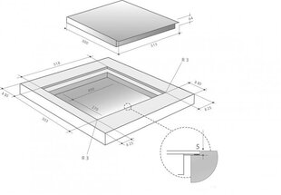 Induktsioonplaat De Dietrich DPI7360X, laius 30 cm цена и информация | Кухонные гарнитуры | kaup24.ee