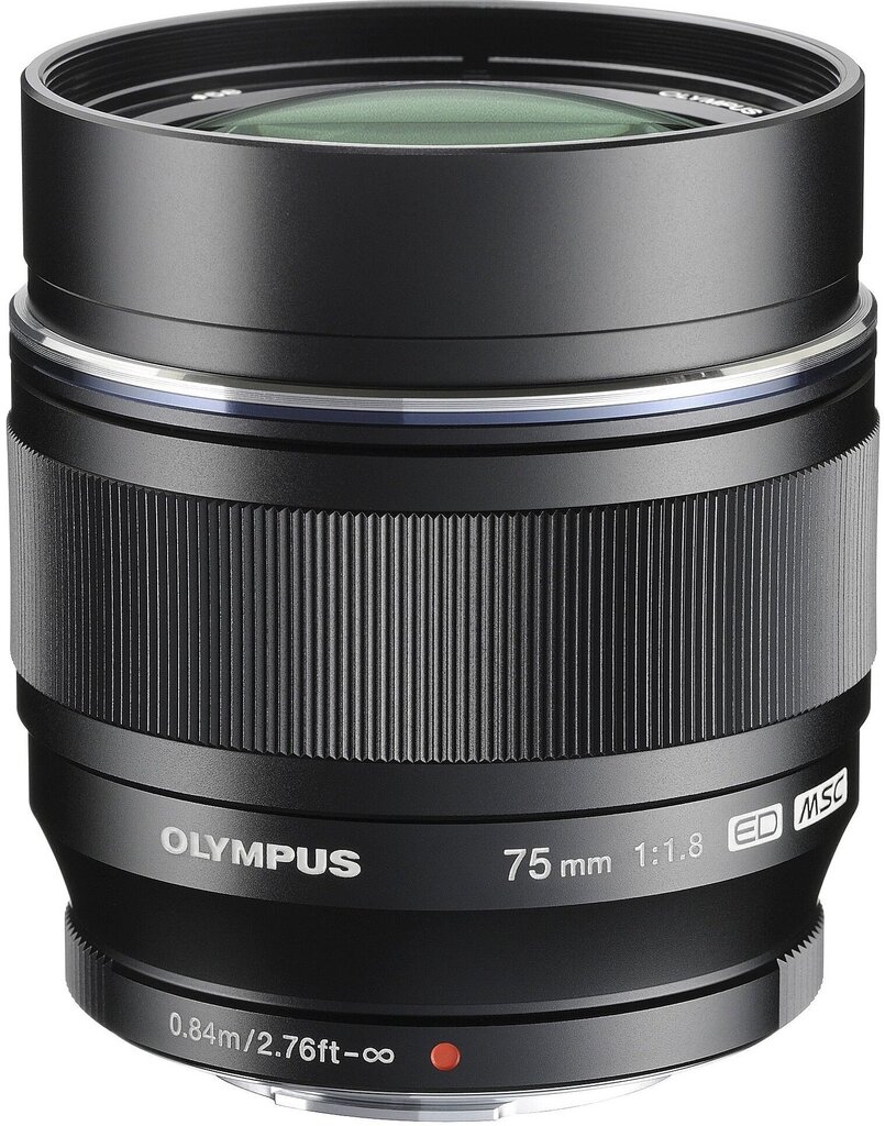 M.Zuiko Digital ED 75mm f/1.8 objektiiv, must цена и информация | Objektiivid | kaup24.ee