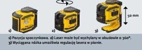 Ristjoon- ja punktlaser LAX 300, Stabila hind ja info | Käsitööriistad | kaup24.ee