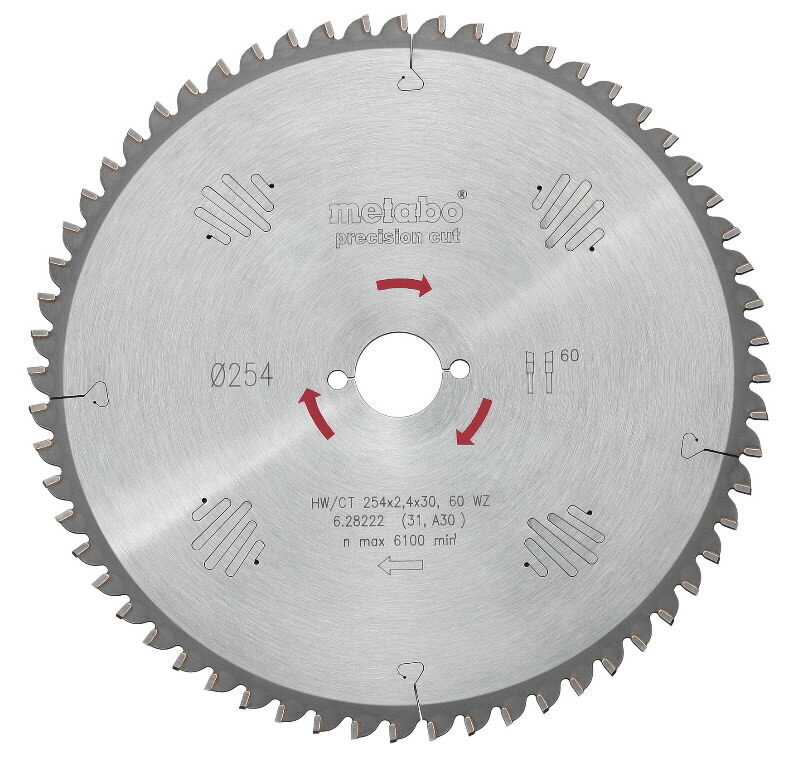 Saeketas 160x1,6/1,1x/16/20, z24,WZ, 22°.Precision cut KSA18 KSA 18 LTX, Metabo цена и информация | Aiatööriistade lisatarvikud | kaup24.ee