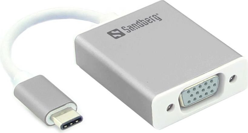 SANDBERG USB-C to VGA Link цена и информация | Mobiiltelefonide kaablid | kaup24.ee