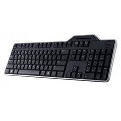 Русская (QWERTY) клавиатура Dell KB-813 Smartcard Reader USB Keyboard Black цена и информация | Клавиатура с игровой мышью 3GO COMBODRILEW2 USB ES | kaup24.ee