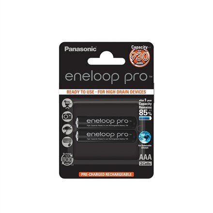 Panasonic eneloop aku pro AAA 930 2BP цена и информация | Patareid | kaup24.ee