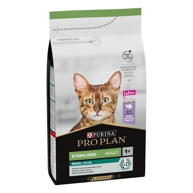 Purina PRO PLAN kassitoit STERELISED OPTIRENAL kalkunirikas, 10 kg. цена и информация | Kuivtoit kassidele | kaup24.ee