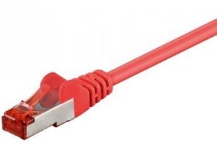 GB CAT6 NETWORK CABLE RED SHIELDED S/FTP (PIMF) 2M цена и информация | Кабели и провода | kaup24.ee