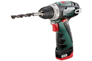 Аккумуляторная дрель PowerMaxx BS Basic, в картонной коробке/ 2x2,0Ah, Metabo цена и информация | Metabo Сантехника, ремонт, вентиляция | kaup24.ee