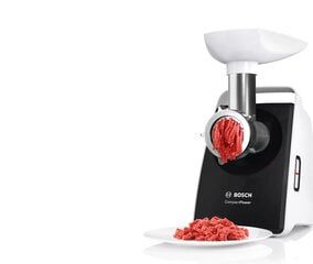 Bosch CompactPower Meat mincer MFW3X10B White, 500 W, Number of speeds 1, Throughput (kg цена и информация | Мясорубки | kaup24.ee