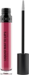 GOSH Liquid Matte Lips - это жидкая матовая губная помада. Матовые пигменты для создания яркого насыщенного цвета и матового финиша, отсутствие липкого слоя для безупречного интенсивного цвета, жидкая кремовая текстура для мягкого скольжеиня при нанесении. цена и информация | Помады, бальзамы, блеск для губ | kaup24.ee