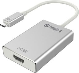 SANDBERG USB-C to HDMI Link hind ja info | Kaablid ja juhtmed | kaup24.ee