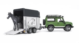Bruder Land Rover Defender Maastur hobuseveokiga цена и информация | Игрушки для мальчиков | kaup24.ee