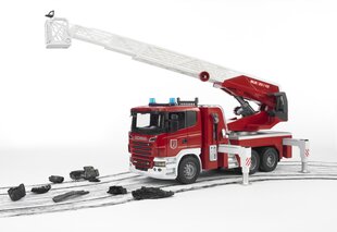 Пожарная машина со звуковыми и световыми эффектами Bruder Scania  цена и информация | Развивающий мелкую моторику - кинетический песок KeyCraft NV215 (80 г) детям от 3+ лет, бежевый | kaup24.ee