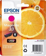 EPSON Singlepack Magenta 33 Claria Prem hind ja info | Tindiprinteri kassetid | kaup24.ee