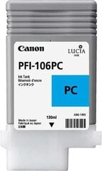 CANON PFI-106PC Photo Cyan 130ml hind ja info | Tindiprinteri kassetid | kaup24.ee