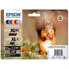 EPSON Multipack 6-farbig 378XL/478XL hind ja info | Tindiprinteri kassetid | kaup24.ee