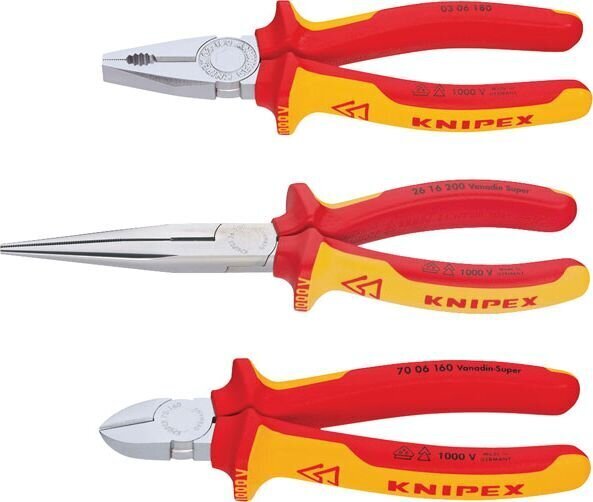 tangide kmpl VDE 3 osa VDE SAFETY, Knipex hind ja info | Käsitööriistad | kaup24.ee